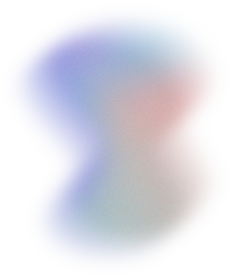 Glowy Gradient Abstract Brush Stroke Blob